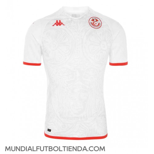 Camiseta Túnez Segunda Equipación Replica Mundial 2022 mangas cortas